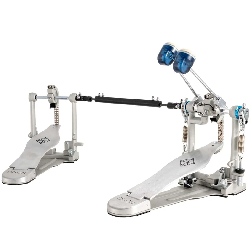 Dixon PP-P2D-EU Double Bass Drum Pedal – Professional Dual Foot Pedal for Drummers, Adjustable Chain Drive, Durable Construction, Brushed Aluminium