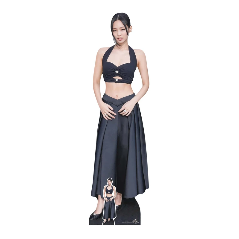 Star Cutouts CS1325 Jennie Kim K-Pop Lifesize Cardboard Cutout 170cm – Black Pink Fan Display, Party Decoration & Collector Gift