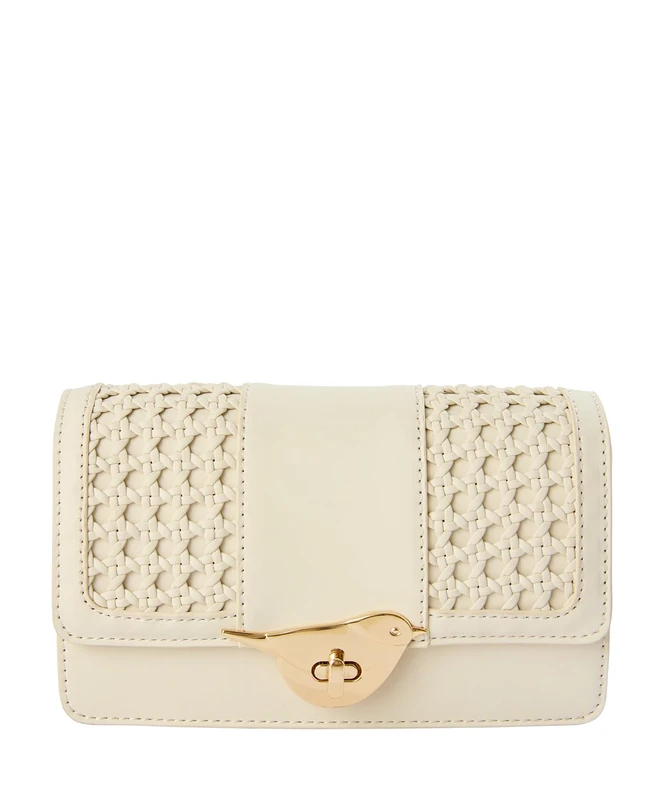 Joe Browns Women's Crossbody Bird Clasp Bag, Regular, Cream, UK One Size