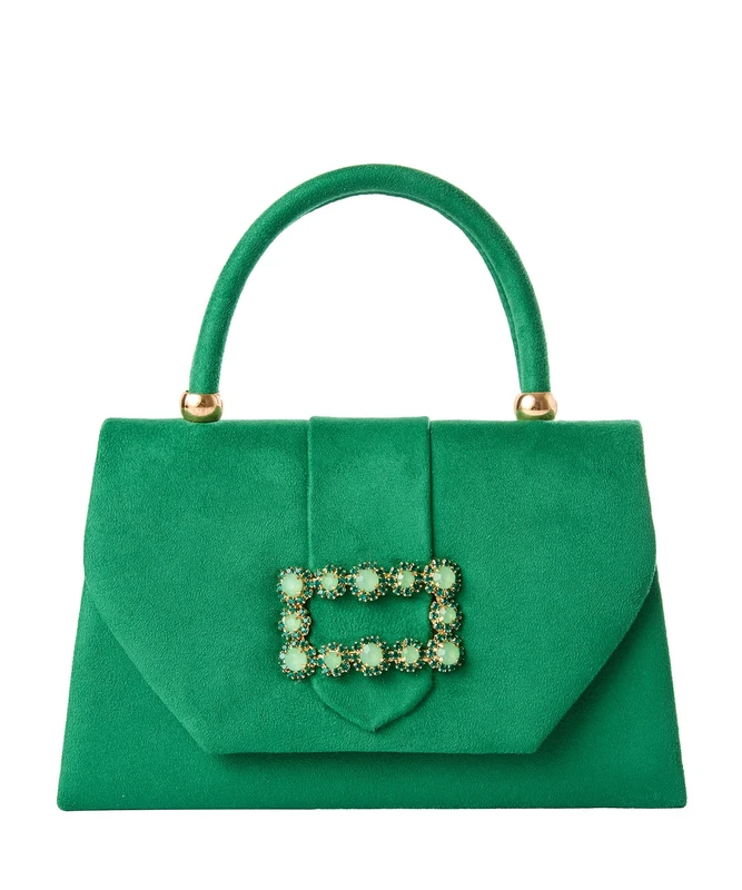 Joe Browns Women's Jewelled Brooch Crossbody Bag, Regular, Green, UK One Size - Image 1
