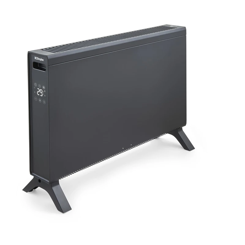 Dimplex HeatLite Smart Convector Heater with Turbo Fan, 2kW Electric Portable Heater, Wi-Fi App Control, LED Display, 24-Hour Timer, Adjustable Thermostat (10°C–35°C), Silent & Safety Feature – Black