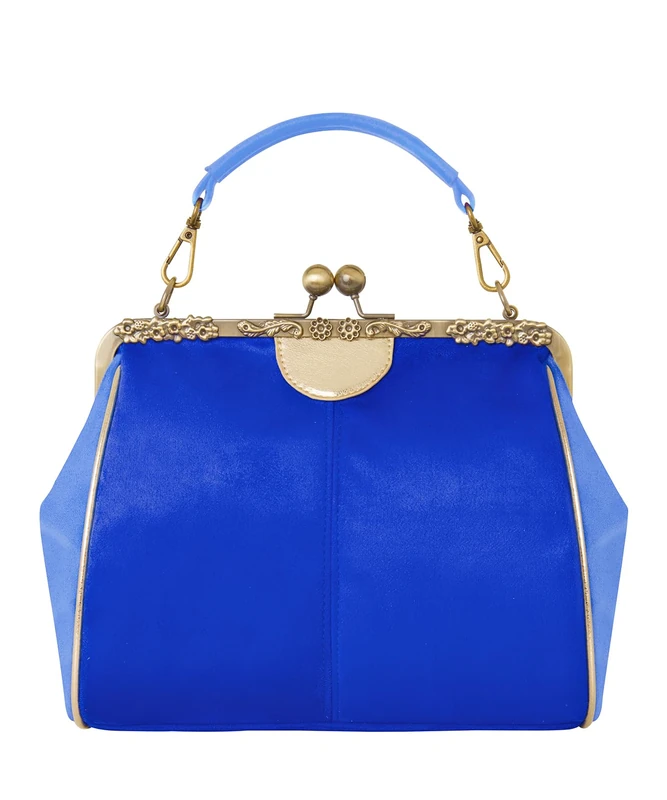 Joe Browns Women's Art Deco Inspired Clasp Closure Bag, Regular, Blue, UK One Size - Image 1