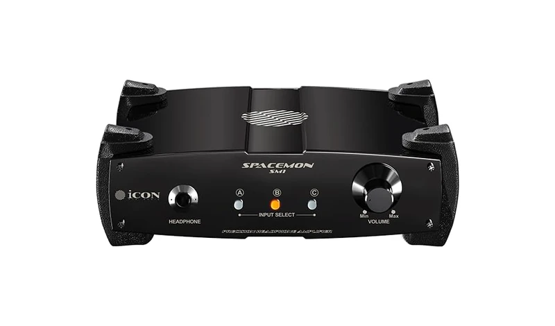 iCon Pro Audio SpaceMon Precision Headphone Amplifier – XLR/TRS/RCA/3.5 mm inputs, 68 dB gain