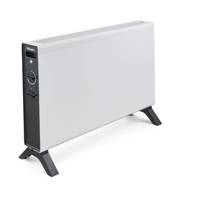 Dimplex HeatLite Convector Heater, 2kW Electric Portable Heater with 3 Heat Settings, Adjustable Thermostat, Silent Operation & Safety Features – Ideal for Rooms up to 20m² - White