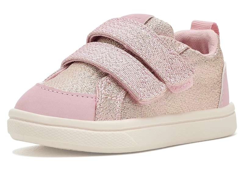 TOMS Girl's Youth Cruz Double Strap Sneaker, Pink Quartz Iridescent Woven/PU, 2 UK