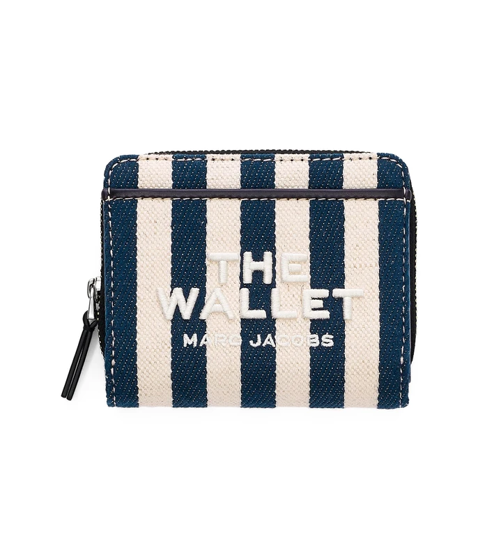 Marc Jacobs The Stripe Canvas Mini Compact Wallet