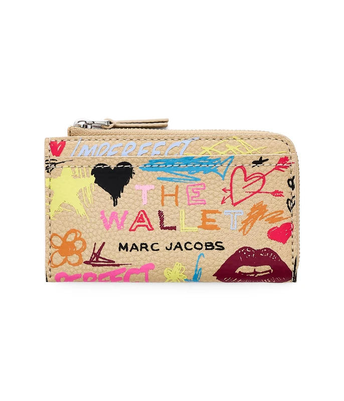 Marc Jacobs The Punk Scribble Top Zip Multi Wallet
