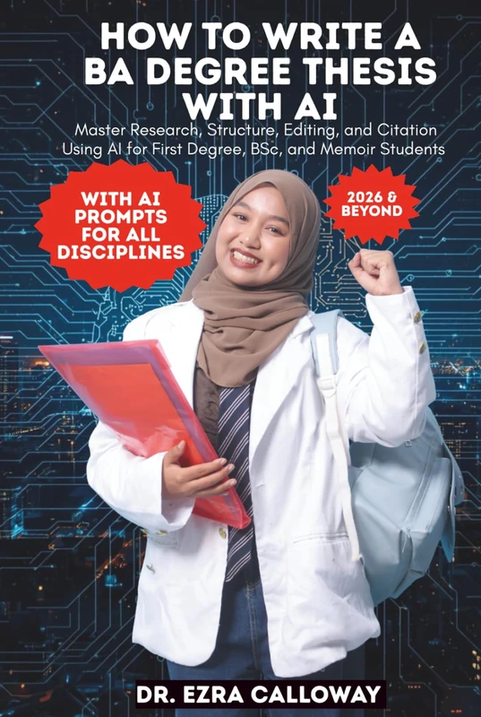 HOW TO WRITE A BA DEGREE THESIS WITH AI: Master Research, Structure, Editing, and Citation Using AI for First Degree, BSc, and Memoir Students (Academic Thesis Made Easy)