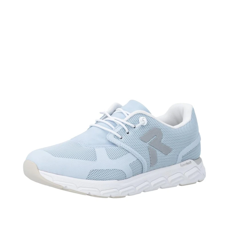 Rieker Low Trainers, White, Blue, 4 UK