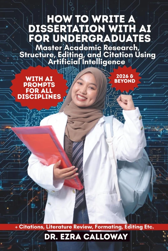 HOW TO WRITE A DISSERTATION WITH AI FOR UNDERGRADUATES: Master Academic Research, Structure, Editing, and Citation Using Artificial Intelligence (Academic Thesis Made Easy)