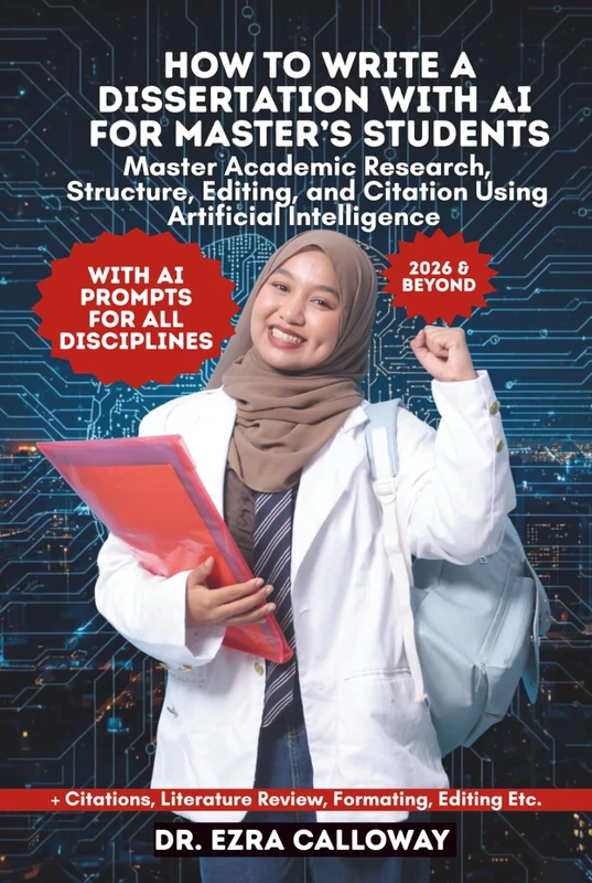HOW TO WRITE A DISSERTATION WITH AI FOR MASTER’S STUDENTS: Master Academic Research, Structure, Editing, and Citation Using Artificial Intelligence (Academic Thesis Made Easy)