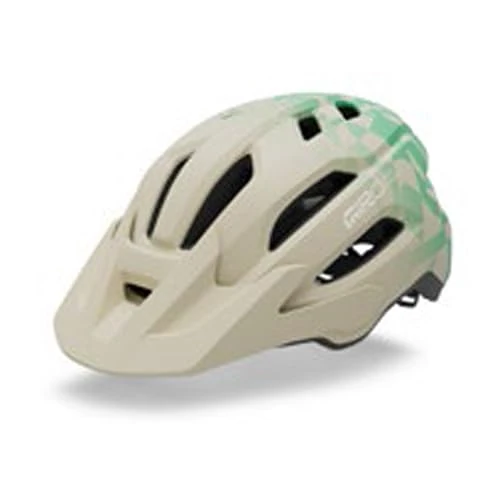 Giro Fixture II Adult Unisex Bike Helmet, Matte Stone/Green Rush, In-Mold Construction, Universal Fit