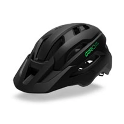 Giro Fixture II Youth Unisex Sport Helmet, Black/Green, In-Mold Construction, Recreation