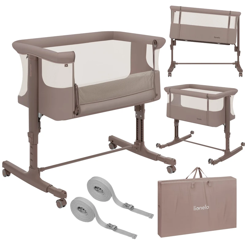 Lionelo Aurora 3-in-1 Baby Bedside Cot and Co-Sleeper