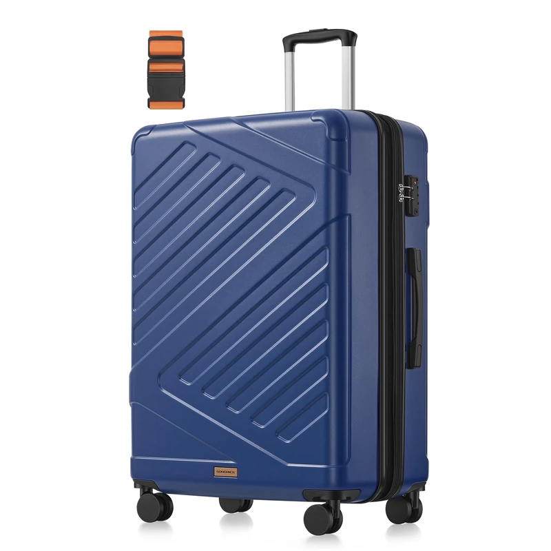 SONGMICS Suitcase, 28'', Blue RLP003Q101