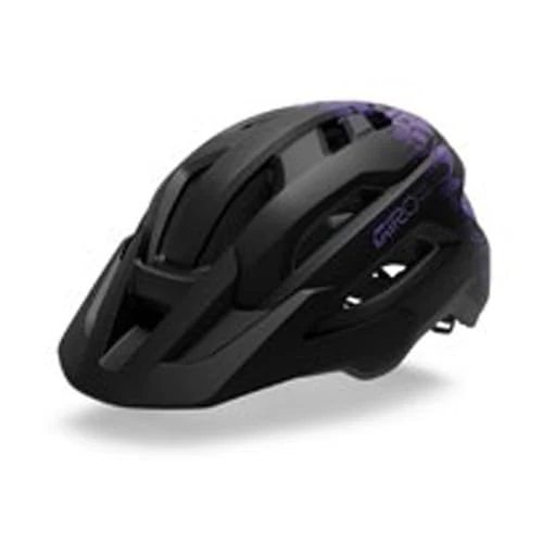 Giro Fixture II Adult Unisex Bike Helmet, Matte Black/Purple Rush, In-Mold Construction, Universal Fit