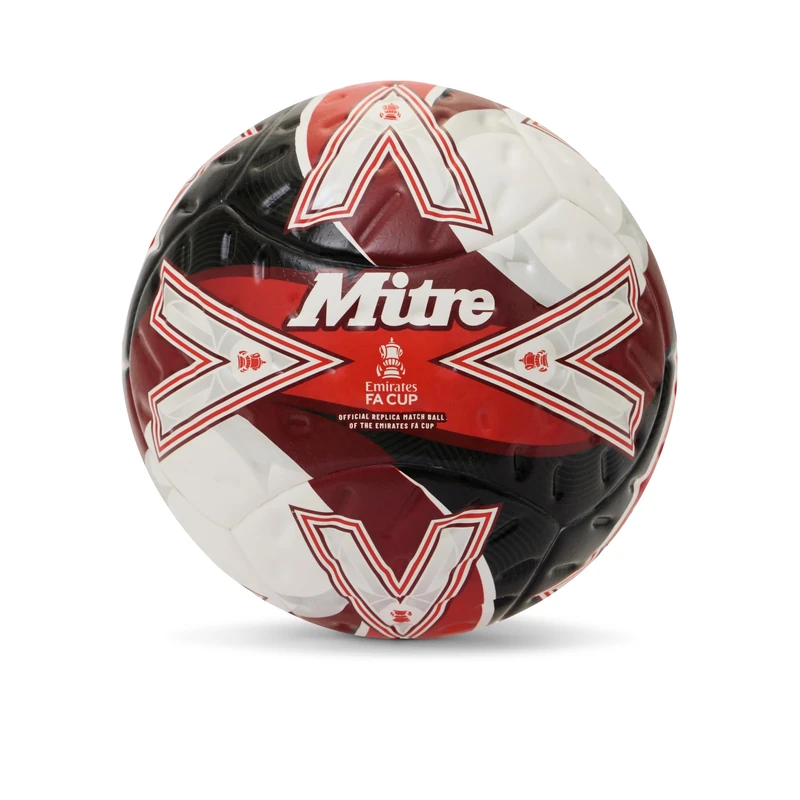 Mitre FA CUP BALL Ultimax Match White/Red 4