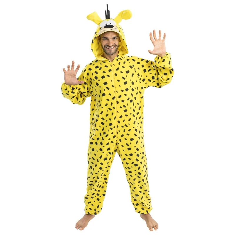 Chaks Men's Marsupilami Yellow Cartoon Onesie Costume