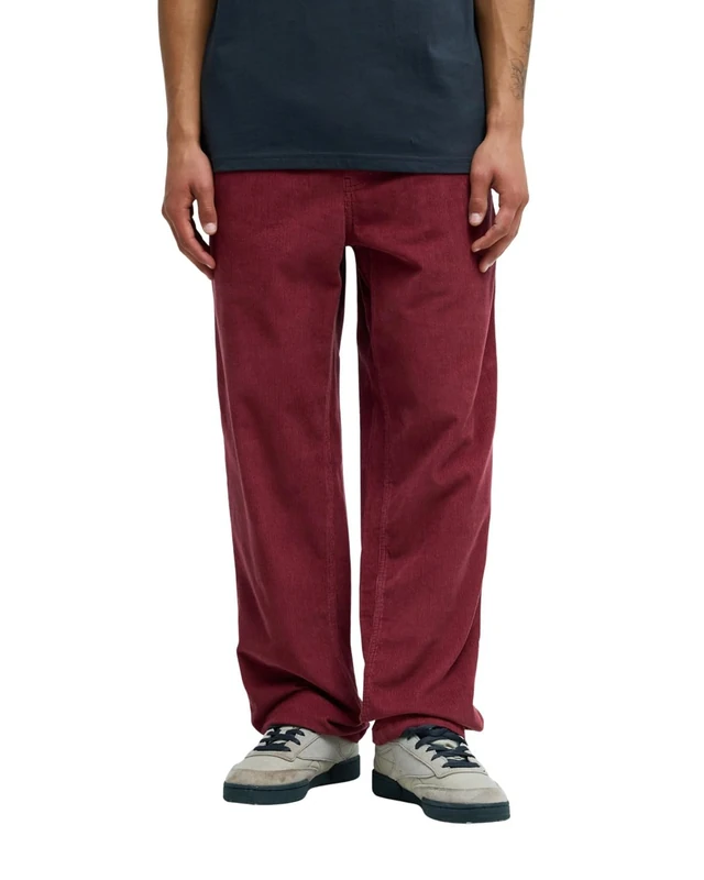 Quiksilver Trousers Taxer Regular Cord Pant Mens Red