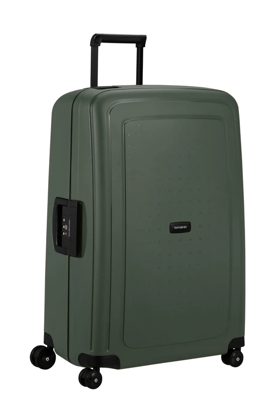 Samsonite S'Cure - Renewed Spinner L, Suitcase, L 75 cm, 102 L, Green (Dark Green)