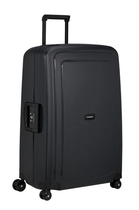 Samsonite S'Cure - Renewed Spinner L, Suitcase, L 75 cm, 102 L, Black (Black)