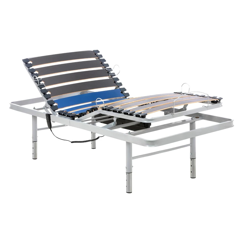 Geriafy – Single Electric Adjustable Bed Frame 3ft with Height-Adjustable Legs | 4-Section Reclining Base, Quiet Motor | Wired Remote Control | Mattress Retainer Bars Included