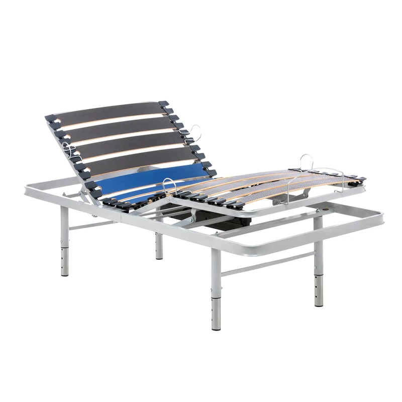 Geriafy – Single Electric Adjustable Bed Frame 3ft with Height-Adjustable Legs | 4-Section Reclining Base, Quiet Motor | Wireless Remote Control | Mattress Retainer Bars Included