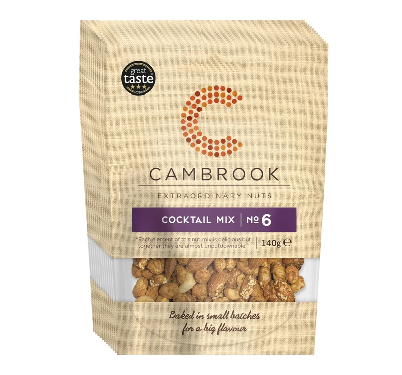 Cambrook - Cocktail Mix 6, 140g Bags, Pack of 12