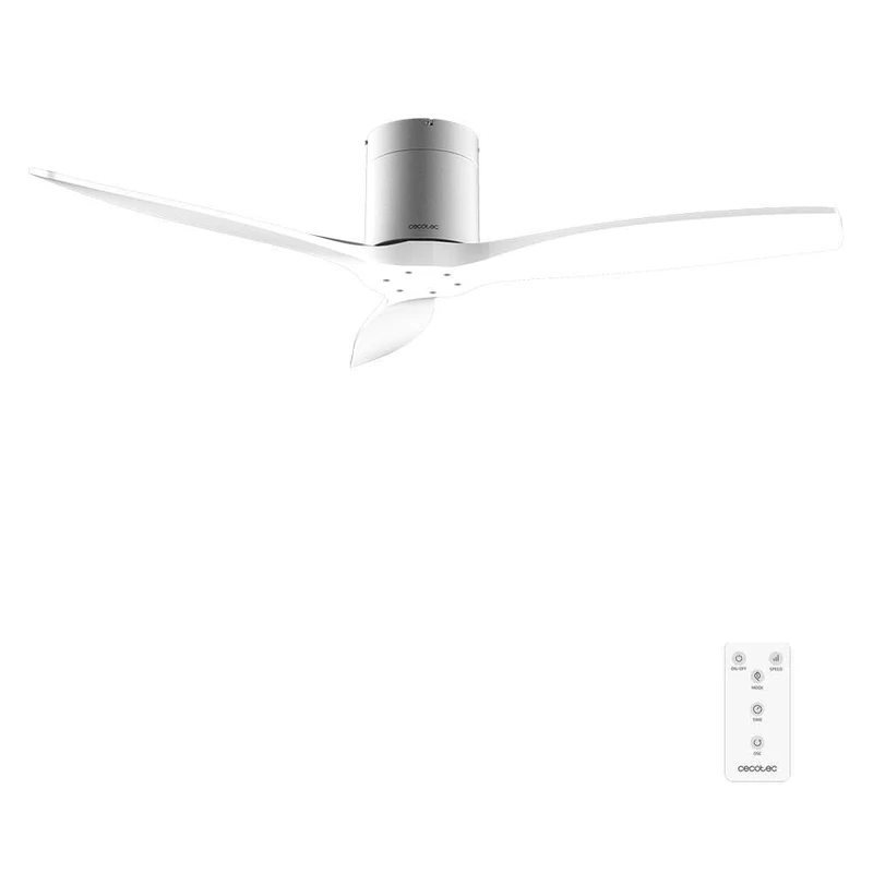 Cecotec EnergySilence Aero 5400 Classic Iron&White Ceiling Fan with Remote Control 52 Inch DC Motor 40 W, 3 Blades, 6 Speeds, Timer up to 8 h, Winter/Summer Mode