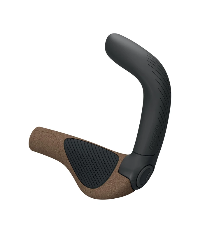 Ergon GP5 EVO Bicycle Grips with built in Bar Ends, Biokork, Small