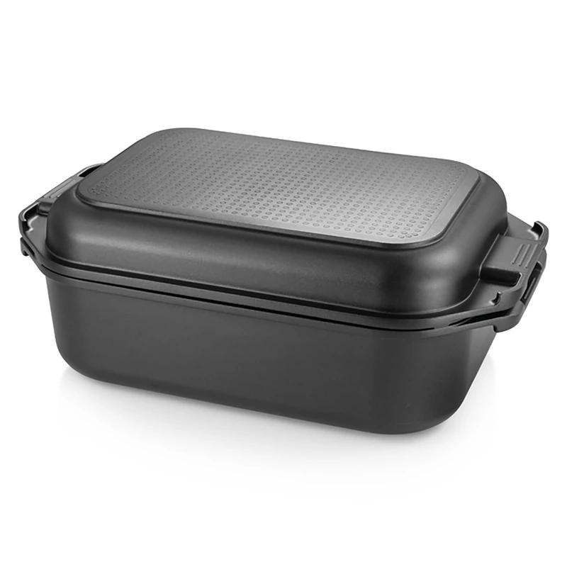 Tescoma GrandCHEF 629094 Roasting Dish with Lid 40 x 26 cm Suitable for Gas and Induction and Oven, PFOA and PFAS-Free