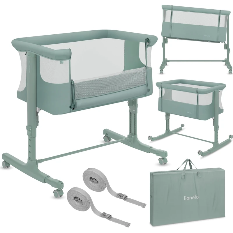 Lionelo Aurora 3-in-1 Baby Bedside Cot and Co-Sleeper