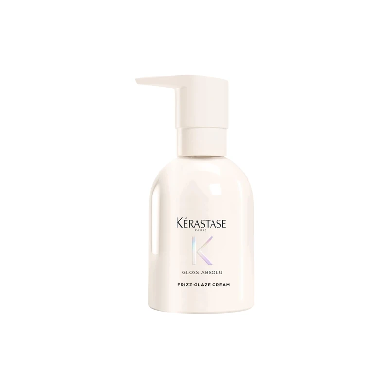 Kérastase Gloss Absolu Frizz-Glaze Cream, Leave-in Conditioner with Heat Protection, Anti-Frizz Styling and Curl Cream for Shine and Smoothness, Haircare for Women, 240 ml