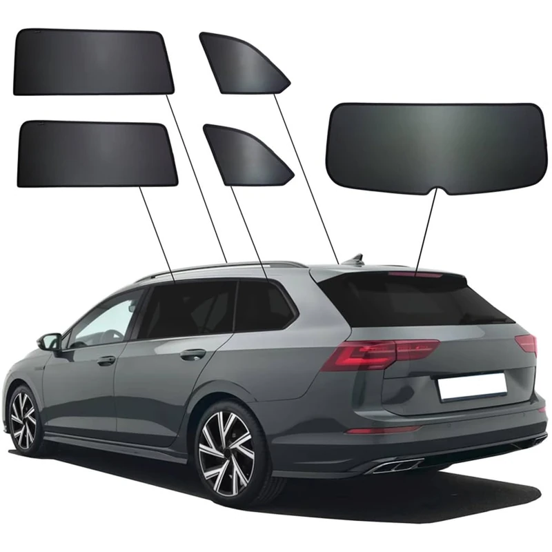 SunClip Privacy & Sun protection compatible with Volkswagen Golf VIII Variant 2020-
