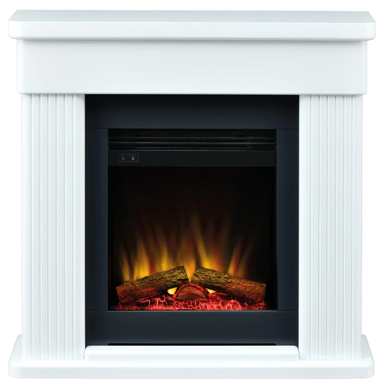 Dimplex Portland 16" Optiflame Complete Suite, Fully Assembled Electrical Fireplace With Choice Flame Colours, Adjustable Flame Brightness, and Remote Control. 87cm Wide