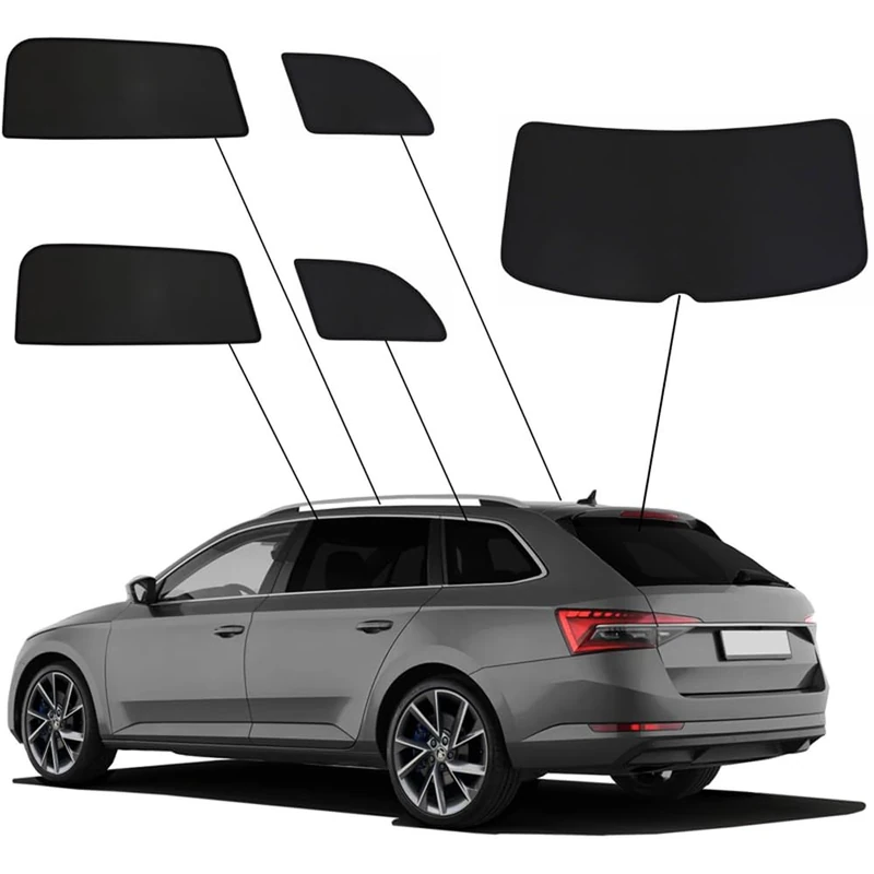 SunClip Privacy & Sun protection compatible with Skoda Superb 3V Kombi 2015-2023