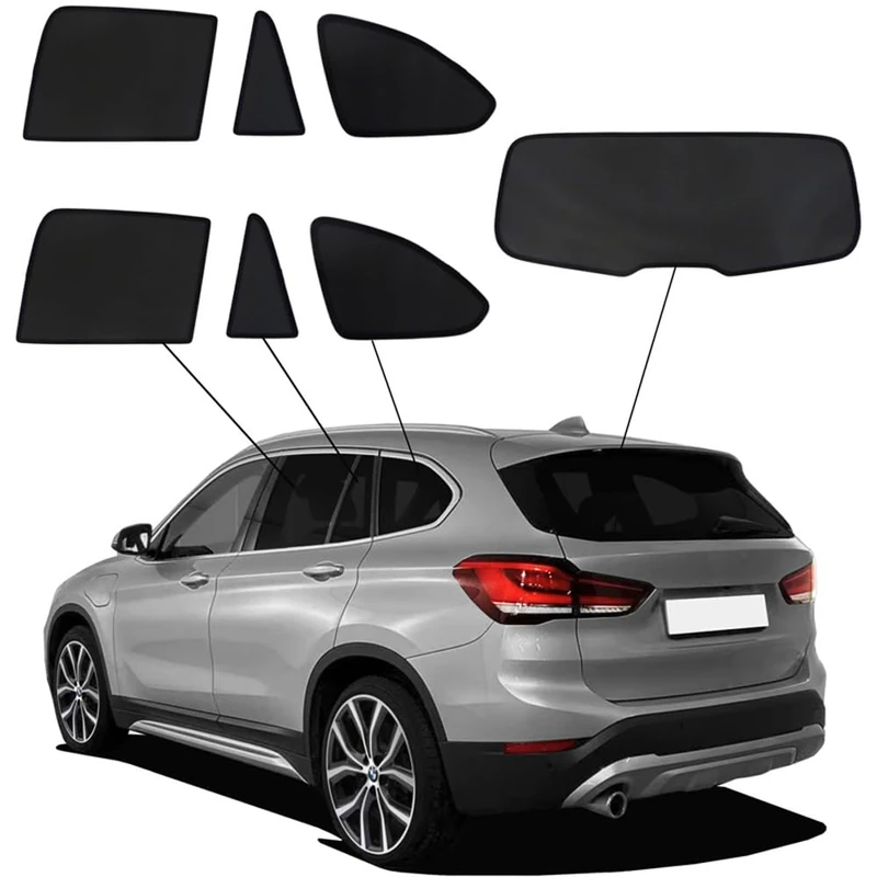 SunClip Privacy & Sun protection compatible with BMW X1 F48 5-doors 2015-2022