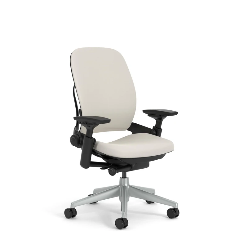 Steelcase Leap Ergonomic Office Chair With LiveBack Lumbar Support And S-Shaped Flexible Backrest Light Grey