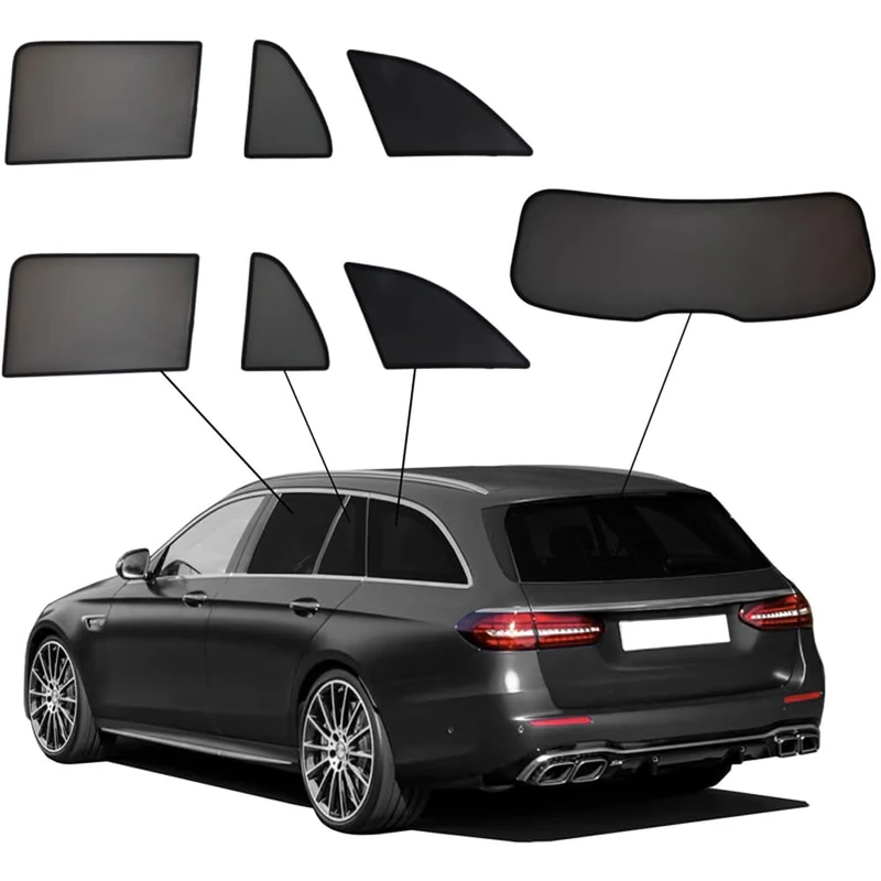 SunClip Privacy & Sun protection compatible with Mercedes E-Class S213 Kombi 2016-