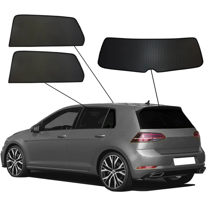 SunClip Privacy & Sun protection compatible with Volkswagen Golf VII HB 5-doors 2012-2019