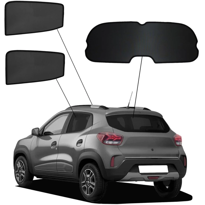SunClip Privacy & Sun protection compatible with Dacia Spring EV 2021-2024