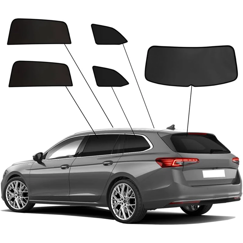 SunClip Privacy & Sun protection compatible with Volkswagen Passat (CJ5) Variant 2023- & Skoda Superb IV Kombi 2024-