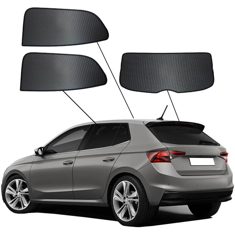 SunClip Privacy & Sun protection compatible with Skoda Fabia IV (PJ3) HB 5-doors 2021-