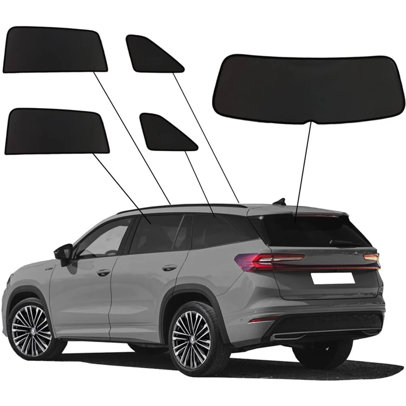 SunClip Privacy & Sun protection compatible with Skoda Kodiaq II (PS7) 2024-
