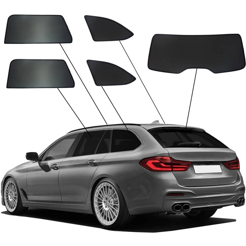 SunClip Privacy & Sun protection compatible with BMW 5-Series G31 Touring 2017-2023
