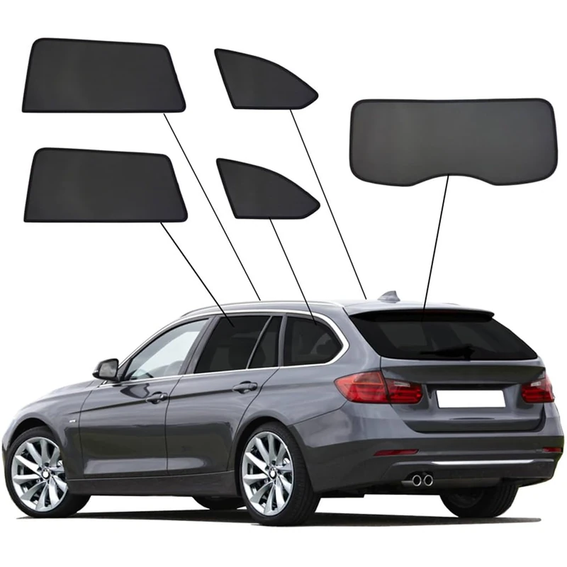 SunClip Privacy & Sun protection compatible with BMW 3-Series F31 Touring 2012-2019