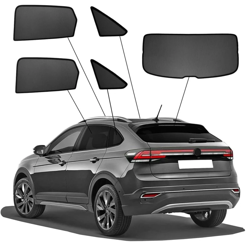 SunClip Privacy & Sun protection compatible with Volkswagen Taigo (CS1) 2021-