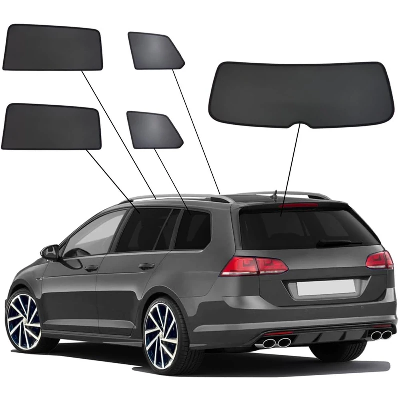 SunClip Privacy & Sun protection compatible with Volkswagen Golf VII Variant 2013-2020