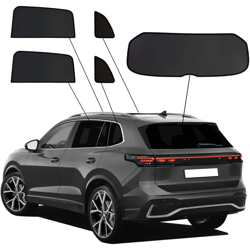 SunClip Privacy & Sun protection compatible with Volkswagen Tiguan III (CT1) 2024-