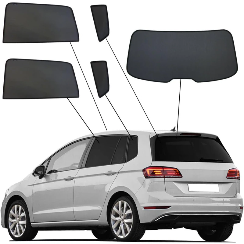 SunClip Privacy & Sun protection compatible with Volkswagen Golf Sportsvan 2014-2020